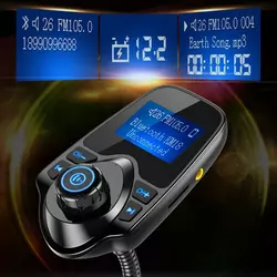 Ricevitore adattatore audio per trasmettitore FM per auto Bluetooth Nulaxy KM18